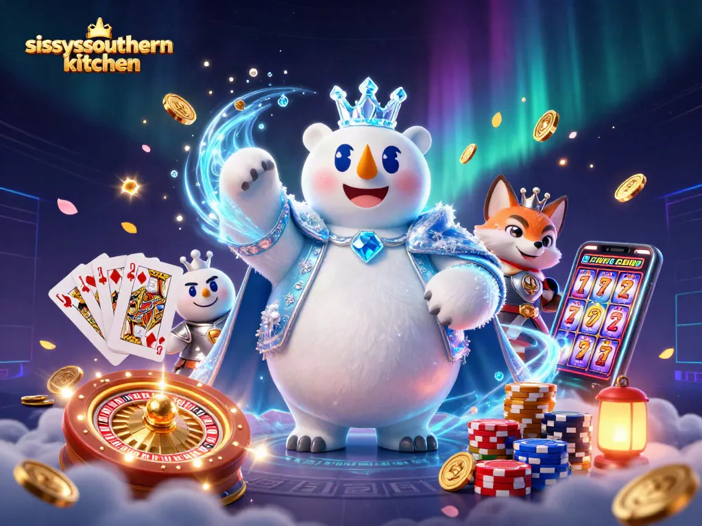 Sissy's Southern Kitchen showcases thrilling gambling action with vibrant casino characters and elements.